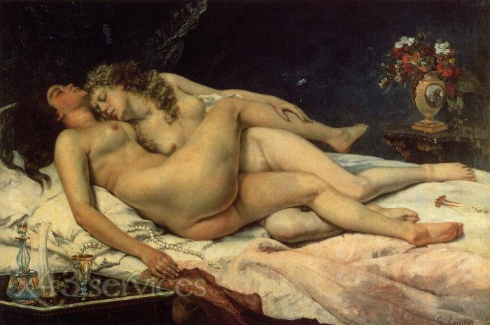 Gustave Courbet - Die Schlaefer - The Sleepers